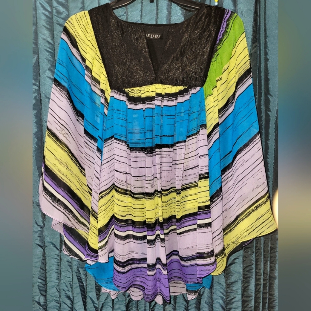 Kaelyn-Max Color Burst Blouse